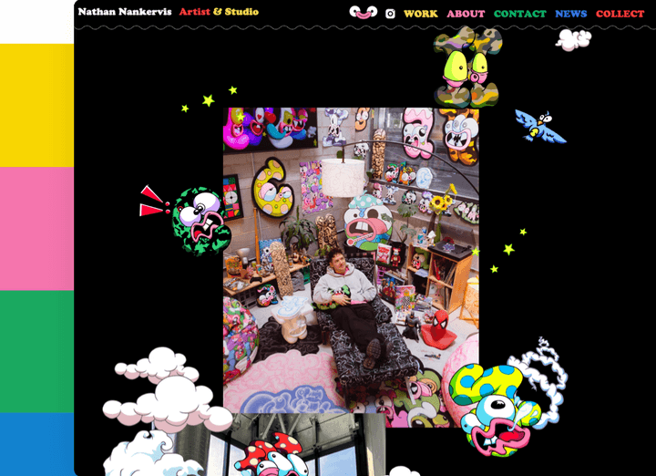 Animated Artist Portfolio Website