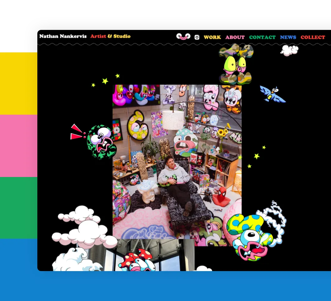 Animated Artist Portfolio Website
