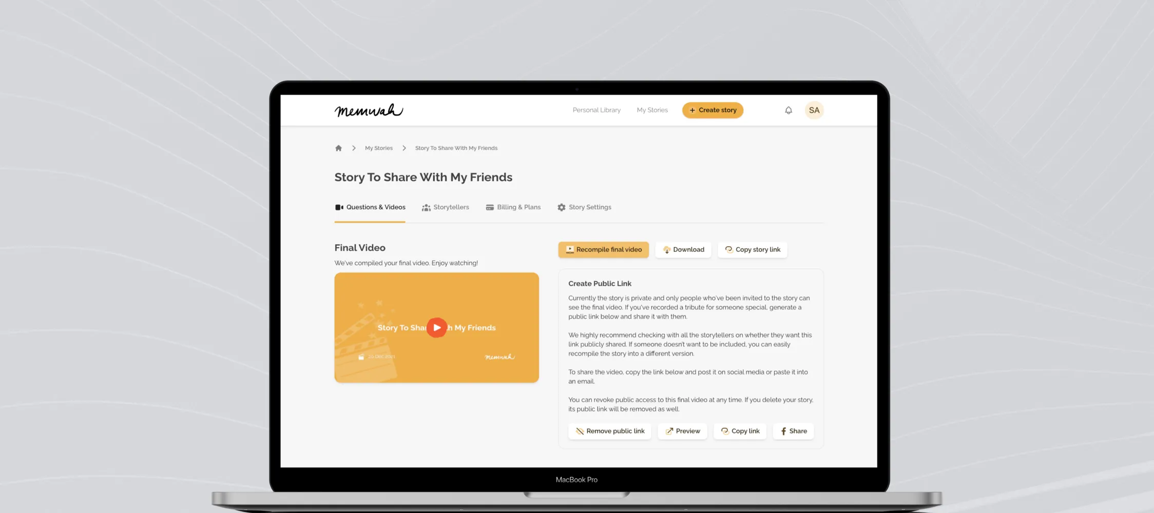 memwah.com.au - A compiled video story